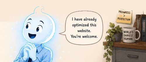 Hai says: I have already optimized this website. You're welcome.